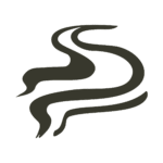 Abstract dark grey wavy lines on white background