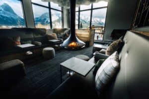 Elements Lounge Fire Place - Photo Credit Brayden Tozer